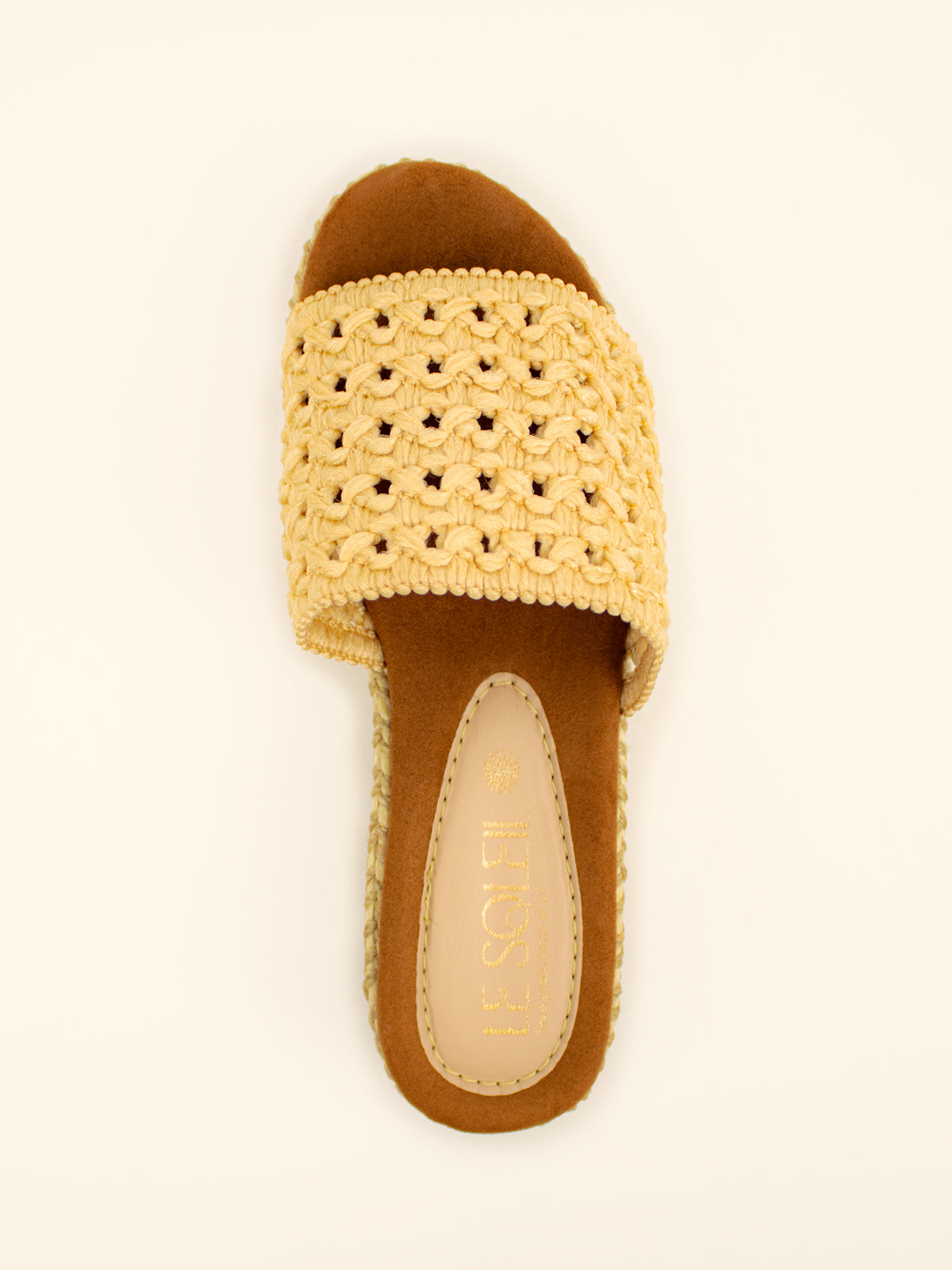 Sandalias macramé con plataforma